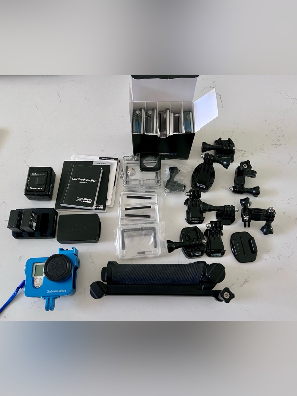 GoPro Hero 3+ Accessories Bundle with Black and Clear Components